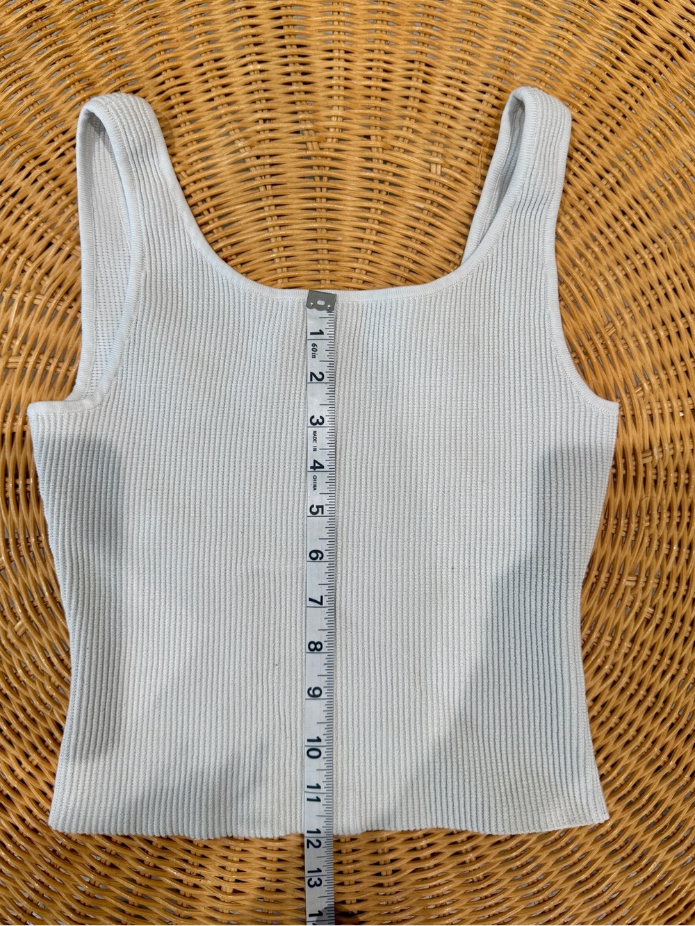 Quince Ribbed Stretch Crop Tank - Picture 5 of 6